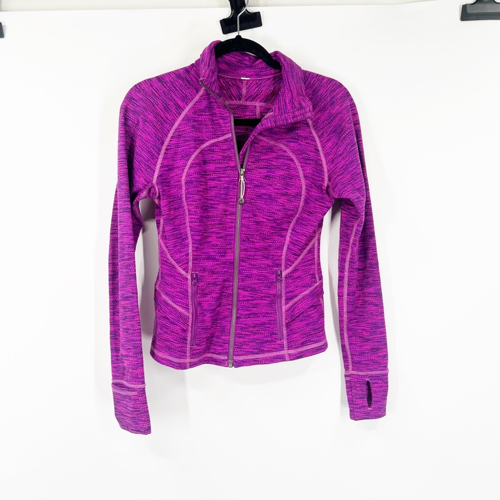 Lululemon Hustle In Your Bustle Jacket Space Dye Tender Violet Raspberry Glo